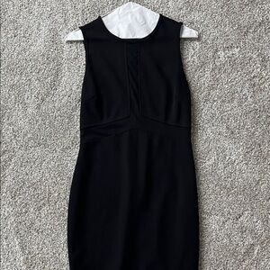 Black bodycon dress